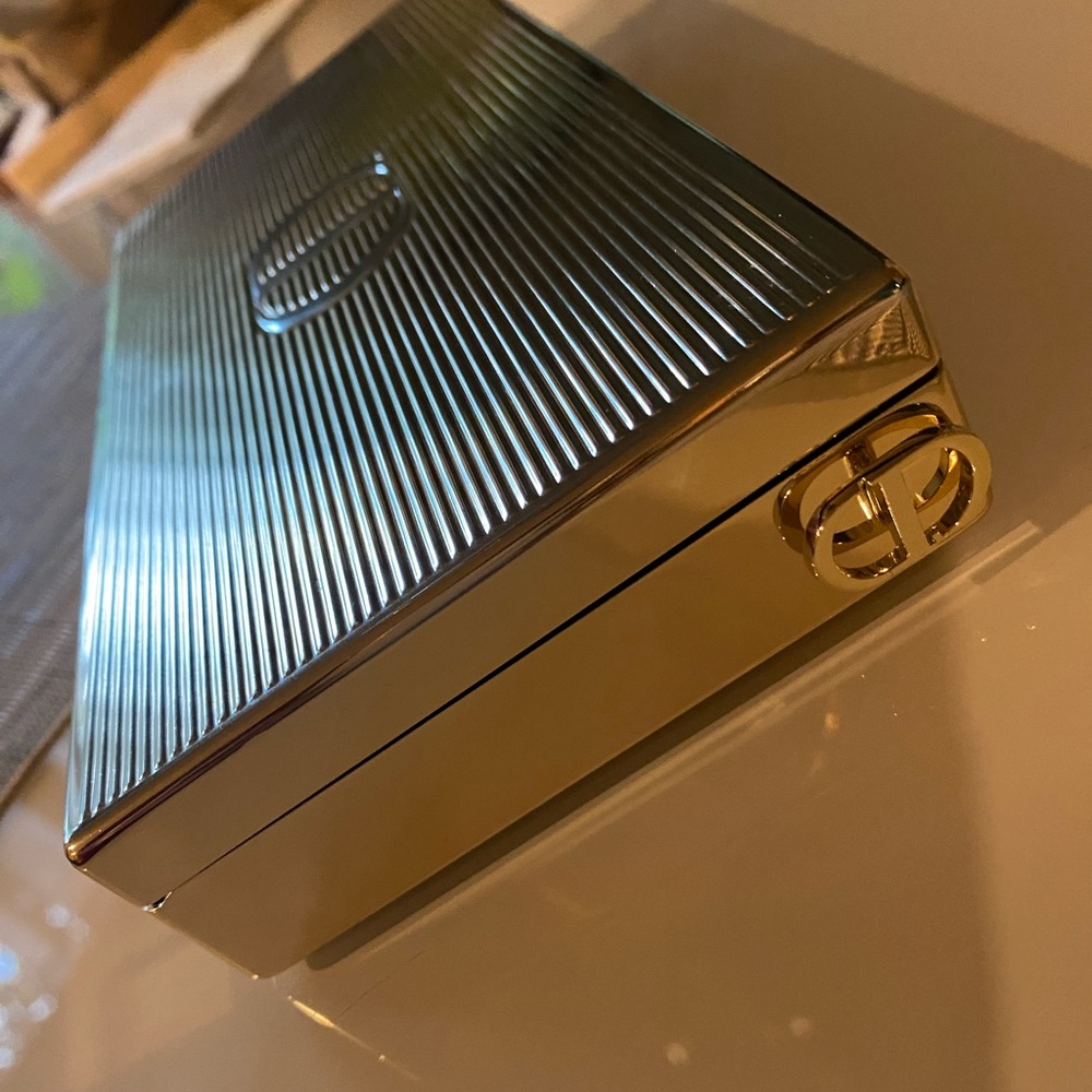 NIB Dior Limited edition set Gold Clutch with chain and Rouge Dior lipst… - Picture 10 of 11